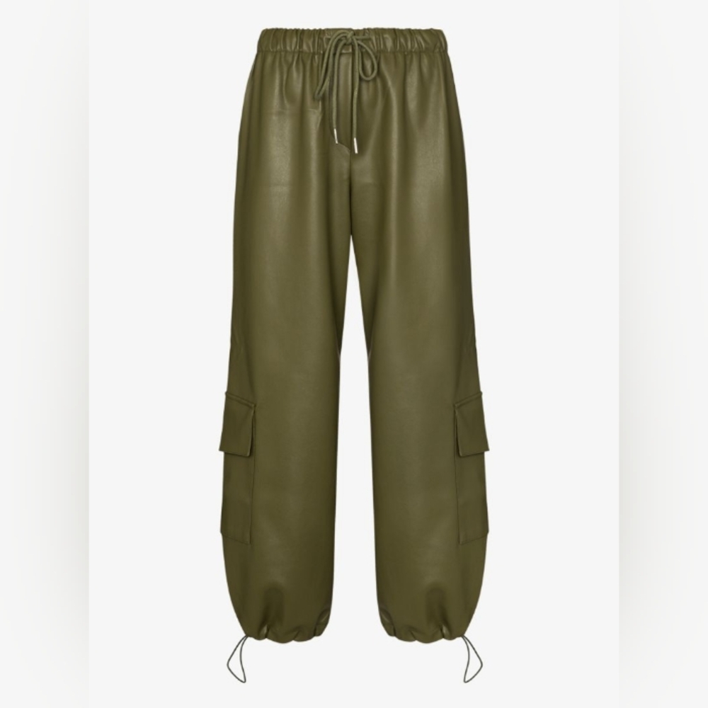 The Frankie Shop Olive Green Cargo Drawstring Pants